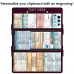 WhiteCoat Clipboard® Trifold - Wine Critical Care Edition